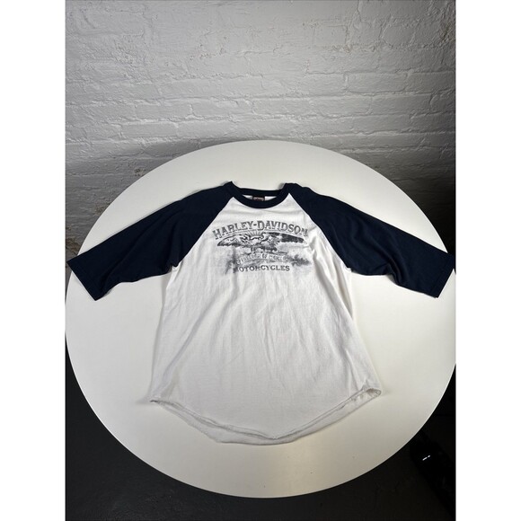 2010 Harley Davidson Freedom of Choice 3/4 Sleeve T Shirt Size L - Picture 1 of 9